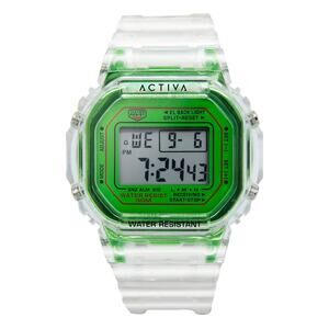 Activa Retro X Invicta Men's Digital Watch - 44.5mm. Transparent
